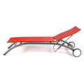 Calais Red Sunbed Lounge Chair