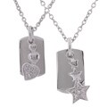 Sterling Silver Tag Star Necklace