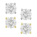 14k Gold 5/8ct GIA Certified Diamond Earrings (E/VVS2)