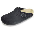 Betula Men's Rock Black Suede Clogs