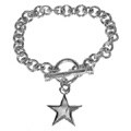 Sterling Silver Toddler Star Toggle Bracelet