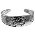 Sterling Silver Horse Cuff Bracelet