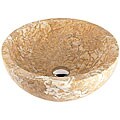 Fontaine Crema Giallo Marble Vessel Sink w/ Drain