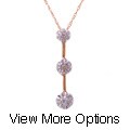 10k Gold 1/10ct TDW Diamond Drop Pendant (M, I3)
