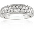 14k White Gold 1/2ct TDW Round Diamond Wedding Ring (H-I-J, I1-I2)