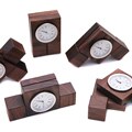 2.5-inch Shape-changing Desktop Wood Clock