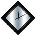 Black Diamond Mirror Clock