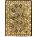 Hand-tufted Baktarri Red/ Multi Wool Rug (8' x 11')