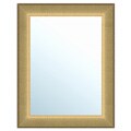 Grooved Gold Framed Wall Mirror