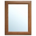 Grooved Oak Framed Wall Mirror