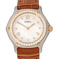 Ebel 1911 Two-tone Diamond Tan Strap Women's Watch