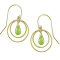14-kt. Yellow Gold and Peridot Earrings