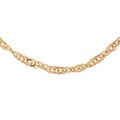 14k Gold 18-inch Hollow Singapore Necklace