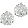 18k White Gold 2 5/8ct TDW Diamond Stud Earrings