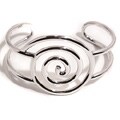 Sterling Silver Swirl Cuff Bracelet (Mexico)