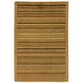 Hand-knotted Tibetan Stripes Wool Rug (2' x 3')