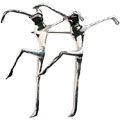 Sterling Silver Dancers Brooch (Mexico)