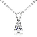 14k White Gold 1/4ct Pear Diamond Solitaire (H-I,I1)