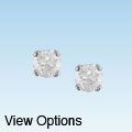 14k Gold 1/4ct TDW Round Diamond Solitaire Screw Back Earrings (J-K/ I2-I3)