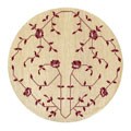Flat-woven Serenity Tan Wool Rug (6' Round)