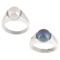 Sterling Silver & Cultured Freshwater Pearl Ring