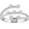 14-kt. White Gold 1/10ct TDW Round Diamond Right-Hand Ring (H-J, I1-I2)