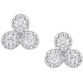 18k Gold 3/5ct TDW Round Diamond Earrings (I-J-K, I2-I3)