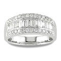 18k White Gold & 1ct TDW Diamond Ring (H-J, I1-I2)