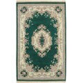 Hand-knotted Aubusson Wool Rug (3' x 5' Oval)