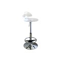 Clear Acrylic Adjustable Chromed Barstool