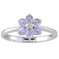 14-kt. White Gold Tanzanite and Diamond Ring (J-K, I2-I3)