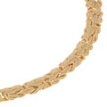 14k Gold 7-inch Hollow Byzantine Bracelet
