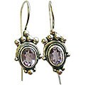 Sterling Silver and Amethyst Earrings (India)