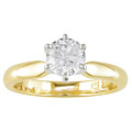14k Gold 3/4 ct TDW Round Diamond Solitaire Ring (I-J, I1-I2)