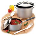 Nordicware 8-qt. Stockpot and 3-qt. Saucepan with Utensils