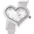 Geneva Platinum Women's Heart Bangle Watch