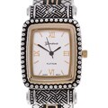 Geneva Platinum Women's Gold Accented Bangle Watch