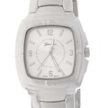 Geneva Platinum Men's Silvertone Watch