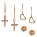 14k Gold Children's Earrings (Set of 3)