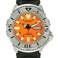 Seiko Diver Men's Automatic Orange Dial Watch