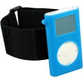 Blue Silicon Arm Band Skin Case for iPod Mini