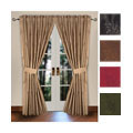 Embroidered Pleated 86L x 108W Pole Top Curtains