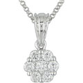 14k White Gold Diamond Pendant (1/2 TDW)