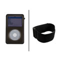 Black Silicon Armband Skin Case for iPod Video