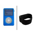 Silicon Blue Armband Skin Case for iPod Video