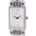 Geneva Platinum Rectangle Face Bangle Watch