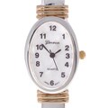 Geneva Platinum Women's Oval Face Bangle Watch