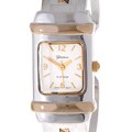Geneva Platinum Rectangle Goldplate Watch