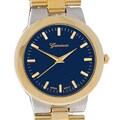 Geneva Men's Blue Dial Two-tone Watch