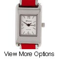 Geneva Platinum Women's Woven Band Watch